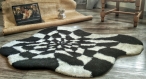 Main tufting carpet tapis cruella echiquiers home maison decorative living room chambre