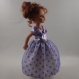 Vêtements pour poupées chéries corolle, paola reina, 32/33cm - robe longue 