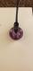 Pendentif donuts amethyste pi chinois