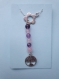 Collier pendentif amethyste et quartz rose