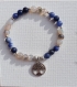 Bracelet sodalite et quartz et tourmaline et arbre de vie