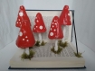 Livre de champignons, fait main en papier mâché, décoration original pour noël, cadeau unique, 18 cm de haut
