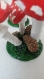 Champignons, en papier mâché, fait main, décoration ou cadeau unique, 13 cm de haut