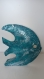 Grand poisson en papier mâché, fait main, décoration ou cadeau unique, 31 cm
