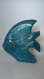 Grand poisson en papier mâché, fait main, décoration ou cadeau unique, 31 cm