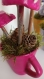 Tasse de champignons, en papier mâché, fait main, décoration ou cadeau unique, 22 cm de haut