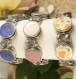 Bracelet boutons motif tissu japonais
