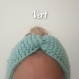 Bandeau laine cheveux femme headband ajustable