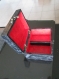 Boîte de rangement rouge et noire
