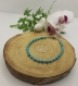 Bracelet en pierres turquoise facettées