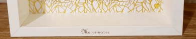 Cadre playmobil  décoratif personnalisable ma princesse lemon gravé d'un message tendre et bienveillant ma princesse