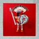 Cadre playmobil décoratif personnalisable le chef sioux gravé d'un message tendre  le chef... c'est moi