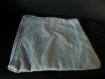 Trousse plate en jean clair avec une doublure en tissu égyptien 
