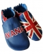 Personalized leather slippers with name, logo, design or any custom embroidery from 18 to 48