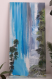 Peinture marine sur panneau en bois  : chute exotique 