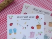 Planche de stickers garden sweet garden idéal pour bullet journal agenda scrapbooking et carte