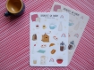 Planche de stickers breakfast on sunday design cozy idéal pour bullet journal planner agenda scrapbooking et correspondance