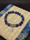 Bracelet lapis lazuli d' afghanistan arbre de vie grand, bracelet anti stress