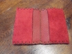 Porte-cartes cuir vachette rouge