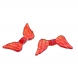 Lot 20 perle intercalaire aile d'ange acrylique couleur rouge