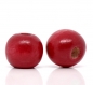 20 perles en bois 10mm couleur rouge 10 mm creation colier, attache tetine ...