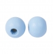 20 perles en bois 10mm couleur bleu clair 10 mm creation colier, attache tetine ...