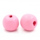 20 perles en bois 10mm couleur rose 10 mm creation colier, attache tetine ...