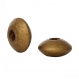 30 perles intercalaires en bois, couleur doré 10mm perle rondelle 10 x 5mm