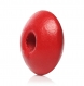 30 perles intercalaires en bois, couleur rouge 10mm perle rondelle 10 x 5mm