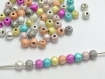 Lot 50 perle stardust 4mm mixte creation bijoux, collier multicolore mc0104001