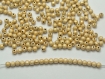 Lot 50 perle stardust doré mat 4mm mixte creation bijoux, collier mc0104003