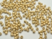 Lot 50 perle stardust doré mat 4mm mixte creation bijoux, collier mc0104003