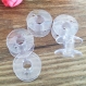 5 bobines canette transparent en plastique pour fil de machine à coudre canettes