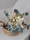 Bouquet de mariée en fleurs naturelles stabilisées et séchées 