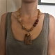 Citrine brute agate jade collier pendentif pierre fine semi-précieuse collier 52cm femme