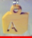 (1031) porte clés cube lettre a