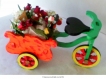 (741) vélo remorque fleurs