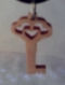 (755) porte clés 3 coeurs