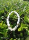 Bracelet en perle heishi personnalisé fait main blanc dream