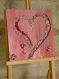 Décoration murale pour la saint valentin - coeur de fleur