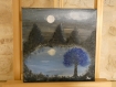 Tableau peinture acrylique - clair de lune
