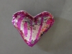 Coussin décoratif coeur - saint valentin - upcycling