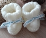 Petits chaussons en laine fait main / cadeau de naissance / cadeau de baby shower