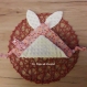 Doudou oreilles de lapin tout doux avec attache-tétine en coton bio et minky / cadeau de naissance / cadeau de baby shower