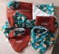 Bavoir bandana fait main en coton et minky / cadeau de naissance / cadeau de baby shower
