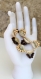 Parure collier pendentif poudre d'ivoire-bracelet-boucles d'oreilles-coquillage-bois naturel-marron  modèle 