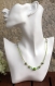 Collier ado graine-perles de rocaille vertes modèle 