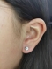 Boucles d'oreilles femme 1 ct argent 6 claws moissanite earrings diamant fiançailles,engagement,solitaire,minimaliste,quotidienne,mariage.