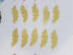 Lot 100 découpes scrapbooking  feuilles en velum - die cuts - multicolore - thème feuilles