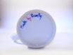 Soldes -15% - mug porcelaine blanc - Écharpe bleue et rose 